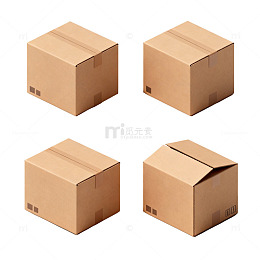 简约纸箱包装素材