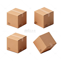 简约纸箱设计素材