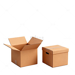 简约风格纸箱静物