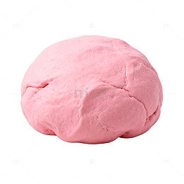 粉色面团玩具或食品原料