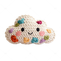 手工编织可爱云朵玩偶