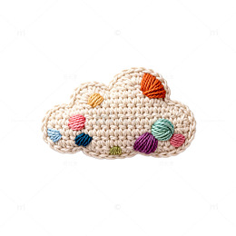 手工编织云形饰品