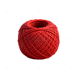 红色毛线团手工编织材料