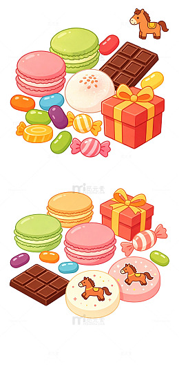 糖果零食卡通立体