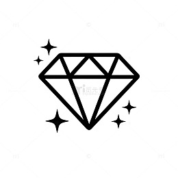 简约黑白钻石图案设计元素