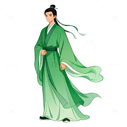 古风动漫人物插画设计素材