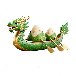 龙舟粽香节日装饰