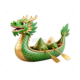 龙舟造型粽子装饰