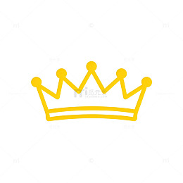 简约皇冠图标矢量设计元素