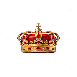 华丽金色皇冠珠宝装饰