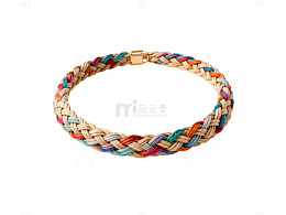多彩编织手链饰品