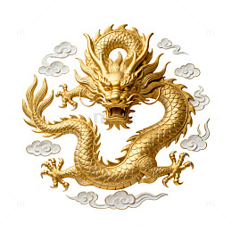 金色龙纹浮雕装饰画