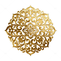 金色花纹装饰图案