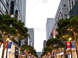 城市街道高楼大厦景观