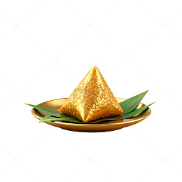 金黄粽子节日美食