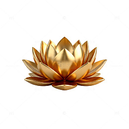 金色莲花装饰品设计图