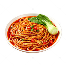 香辣面条美食图片