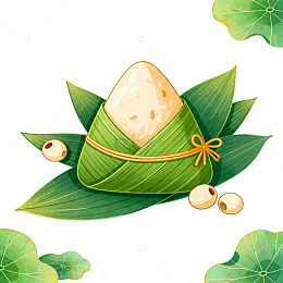 端午节粽子水彩插画