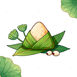 卡通端午节粽子插画