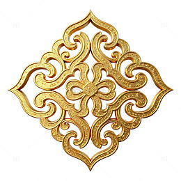 金色花纹装饰图案