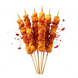 烤串美食美味油炸小吃