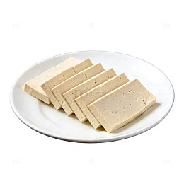 简约风格盘装豆腐美食