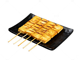 烧烤豆腐串美食