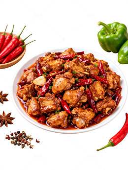 辣子鸡美食