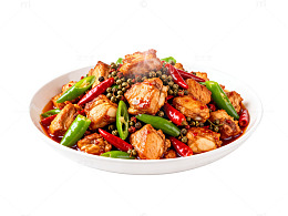 香辣鸡块美食
