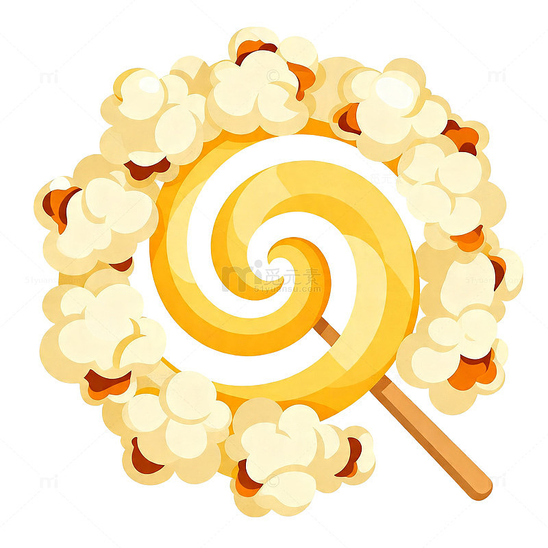 卡通糖果插画零食设计素材
