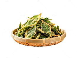 竹篮绿叶小吃