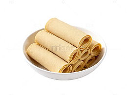 简约美食鸡蛋卷装盘