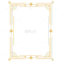 几何线条设计感文本边框