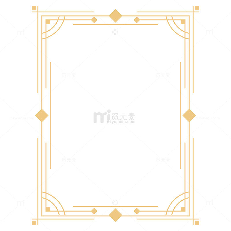 几何线条设计感文本边框