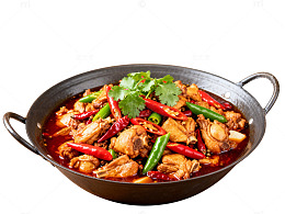 麻辣鸡块香辣锅美食图片