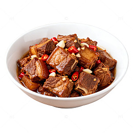 红烧肉美食特写片