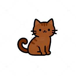 卡通可爱猫咪贴纸