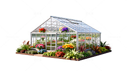 田园风温室花园设计图