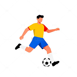 足球运动矢量插画