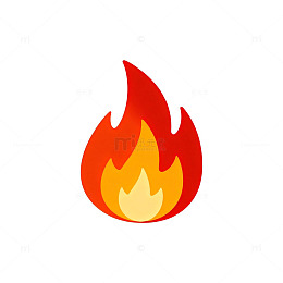 火焰图标平面设计元素