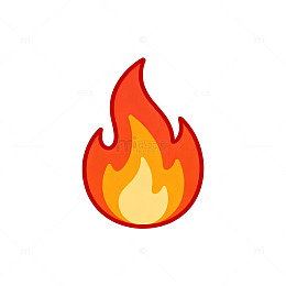 卡通火焰图案设计元素