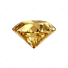 金黄色钻石珠宝插画