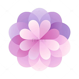 梦幻花卉几何交织奇境