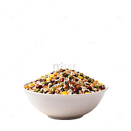 白碗五谷杂粮静物