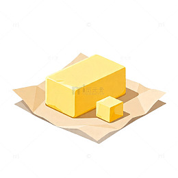 卡通黄油插画素材