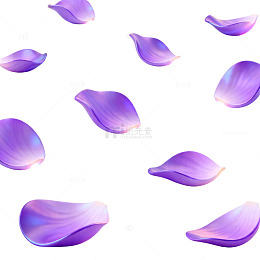 紫色花瓣梦幻背景设计素材