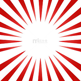 放射状红白色调图案设计