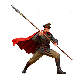 古代战士插画素材