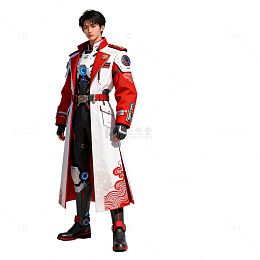 科幻风角色扮演服装设计图