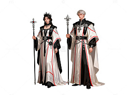 奇幻风格宗教人物插画设计素材